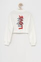 Tommy Hilfiger hanorac de bumbac pentru copii KG0KG06786.PPYY alb SS22