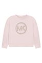 pastelowy różowy Michael Kors bluza bawełniana dziecięca R15108.114.150 Dziewczęcy