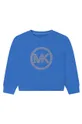голубой Детская хлопковая кофта Michael Kors Для девочек