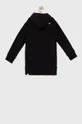 Παιδική βαμβακερή μπλούζα The North Face μαύρο