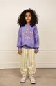 μωβ Παιδική βαμβακερή μπλούζα Mini Rodini Για κορίτσια