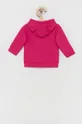 Detská bavlnená mikina United Colors of Benetton ružová