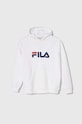 Detská mikina Fila s kapucňou biela FAT0107