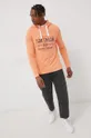 Βαμβακερή μπλούζα Tom Tailor πορτοκαλί