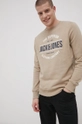 beżowy Jack & Jones Bluza bawełniana