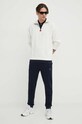 HUGO bluza bawełniana 50470121 biały AW23