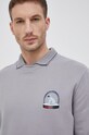 HUGO Bluza bawełniana 50463215 szary 50463215