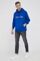 Хлопковая кофта Calvin Klein голубой