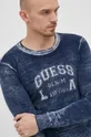 σκούρο μπλε Guess - Βαμβακερό πουλόβερ