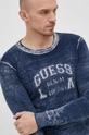 granatowy Guess sweter bawełniany