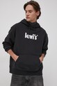 Levi's hanorac de bumbac negru 38479.0079