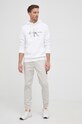 Bavlnená mikina Calvin Klein Jeans J30J320805.PPYY biela SS22