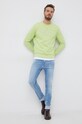 Βαμβακερή μπλούζα Pepe Jeans GEORGE CREW PM582090.607 πράσινο SS22