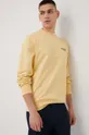 Βαμβακερή μπλούζα Jack & Jones κίτρινο