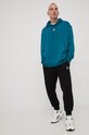 Bombažna mikica adidas HE4357 zelena SS22