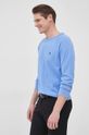 Polo Ralph Lauren bluza bawełniana 710644952040 jasny niebieski