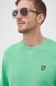 πράσινο Βαμβακερή μπλούζα Lyle & Scott