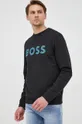 μαύρο Βαμβακερή μπλούζα BOSS Boss Casual