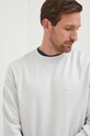 BOSS bluza bawełniana BOSS CASUAL szary 50468443