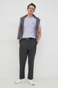 BOSS bluza bawełniana BOSS ORANGE 50468443 szary AA00