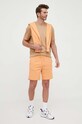 Odzież BOSS bluza bawełniana BOSS ORANGE 50468445 pomarańczowy