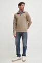 Хлопковая кофта BOSS BOSS CASUAL 50468926 коричневый SS25
