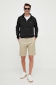 Bavlněná mikina BOSS BOSS CASUAL 50468926 černá SS25