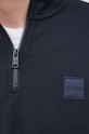 Памучен суичър BOSS Casual 50468926 тъмносин