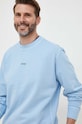 BOSS bluza bawełniana BOSS CASUAL niebieski 50472271