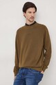 BOSS bluză CASUAL verde 50472271