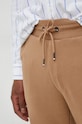 Bavlněné tepláky BOSS béžová 50471958