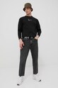 Хлопковый лонгслив Karl Kani KKMQ22002BLK чёрный AW24