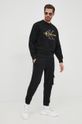 čierna Bavlnená mikina Calvin Klein Jeans Pánsky