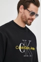 čierna Bavlnená mikina Calvin Klein Jeans