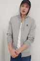 gray Converse sweatshirt