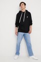 Kangol bluza bawełniana KLEU002 czarny SS22