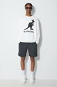 Bavlněná mikina Kangol KLEU003 bílá SS22