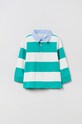 OVS longsleeve bawełniany dziecięcy wzorzyste zielony 1399163.Boy.9.36months.
