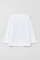 Otroška bombažna majica z dolgimi rokavi OVS bela