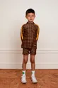 коричневый Детский лонгслив Mini Rodini Для мальчиков