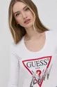 білий Лонгслів Guess