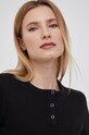 Памучна блуза с дълги ръкави Calvin Klein Jeans черен J20J218329.PPYY