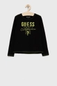 чёрный Детский лонгслив Guess Для девочек