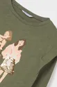 zelená Detská bavlnená košeľa s dlhým rukávom Mayoral