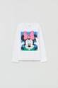 biały OVS longsleeve bawełniany dziecięcy x Disney Dziewczęcy