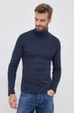 granatowy Marc O'Polo Longsleeve bawełniany