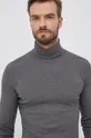 γκρί Βαμβακερό πουκάμισο με μακριά μανίκια Marc O'Polo