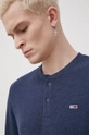 tmavomodrá Tričko s dlhým rukávom Tommy Jeans