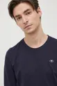 σκούρο μπλε Tom Tailor - Βαμβακερό πουκάμισο με μακριά μανίκια