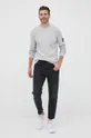 Хлопковый свитер Calvin Klein Jeans серый